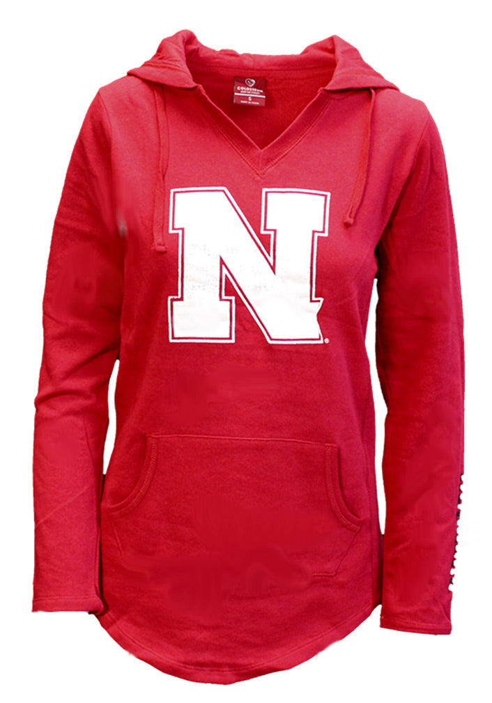 Colosseum Husker Hooded VNeck Tunic
