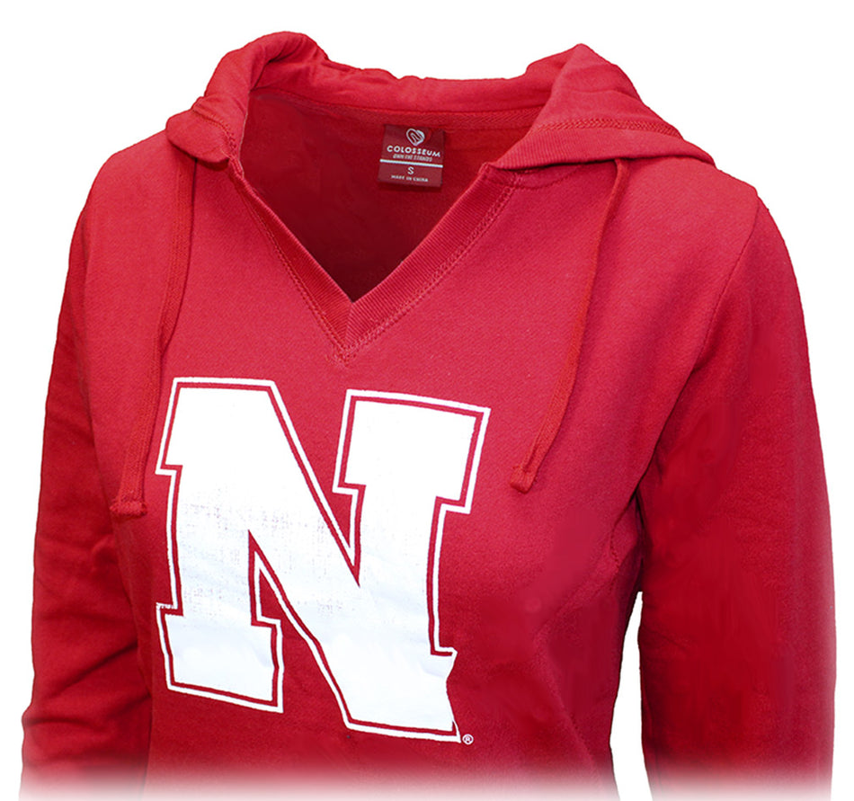 Colosseum Husker Hooded VNeck Tunic