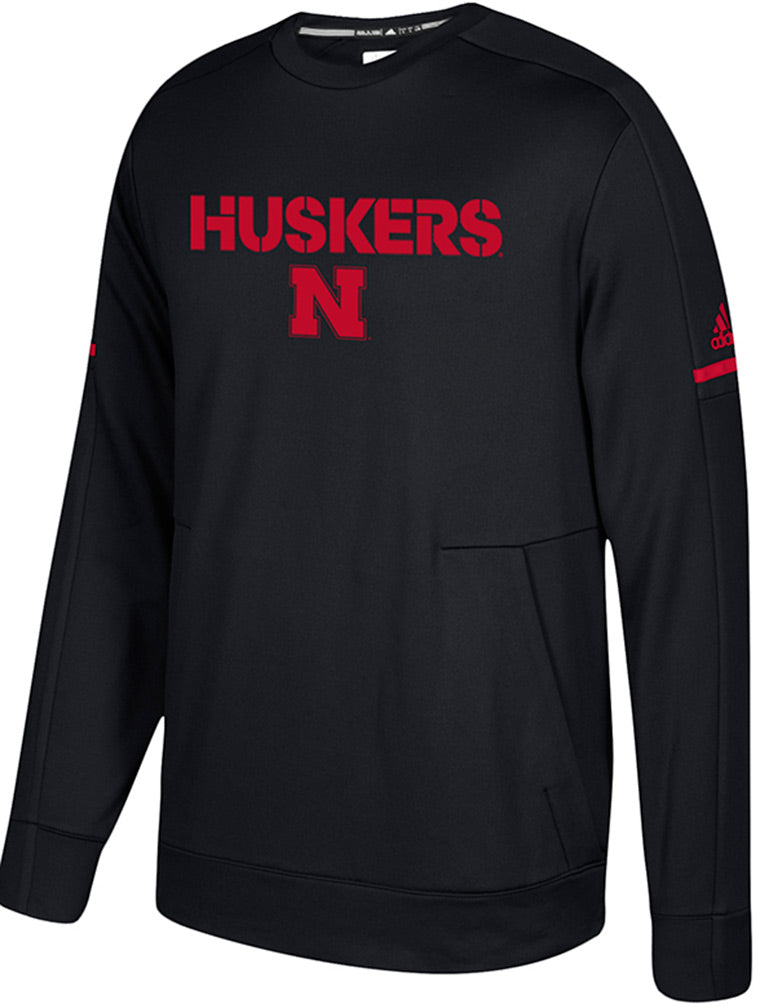 Adidas Husker Sideline Player Black Crew