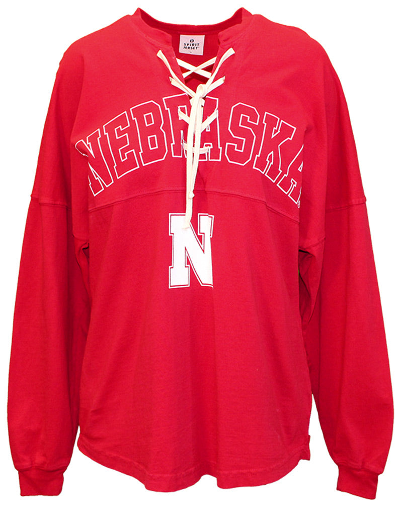 Arch Nebraska Lace-Up Jersey Top
