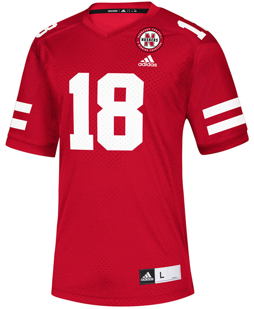 Adidas No. 18 Nebraska Football Replica Jersey
