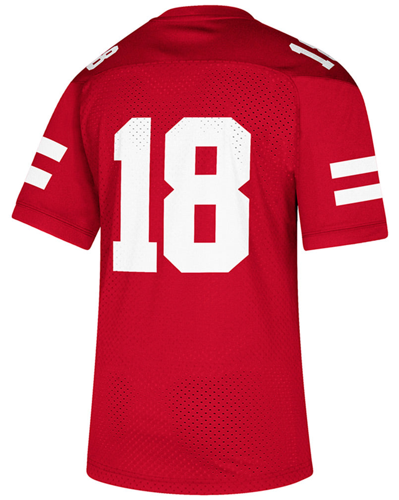 Adidas No. 18 Nebraska Football Replica Jersey