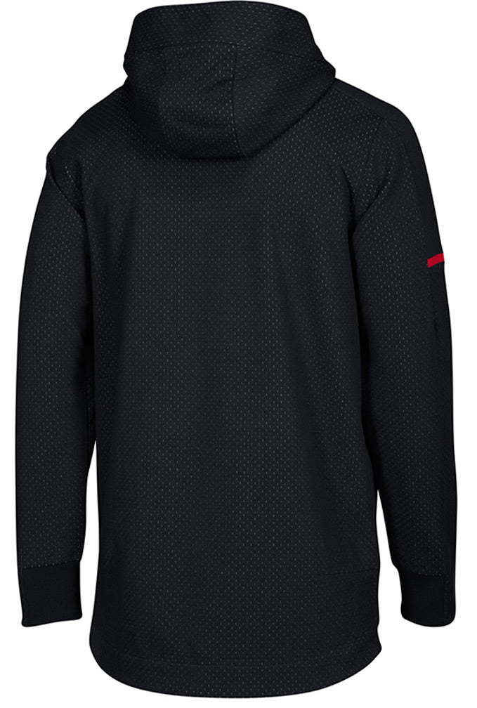 Adidas Nebraska Stacked Sideline Hoodie - Black