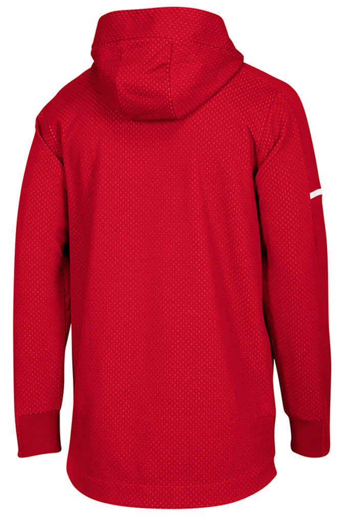 Adidas Nebraska Stacked Sideline Hoodie - Red