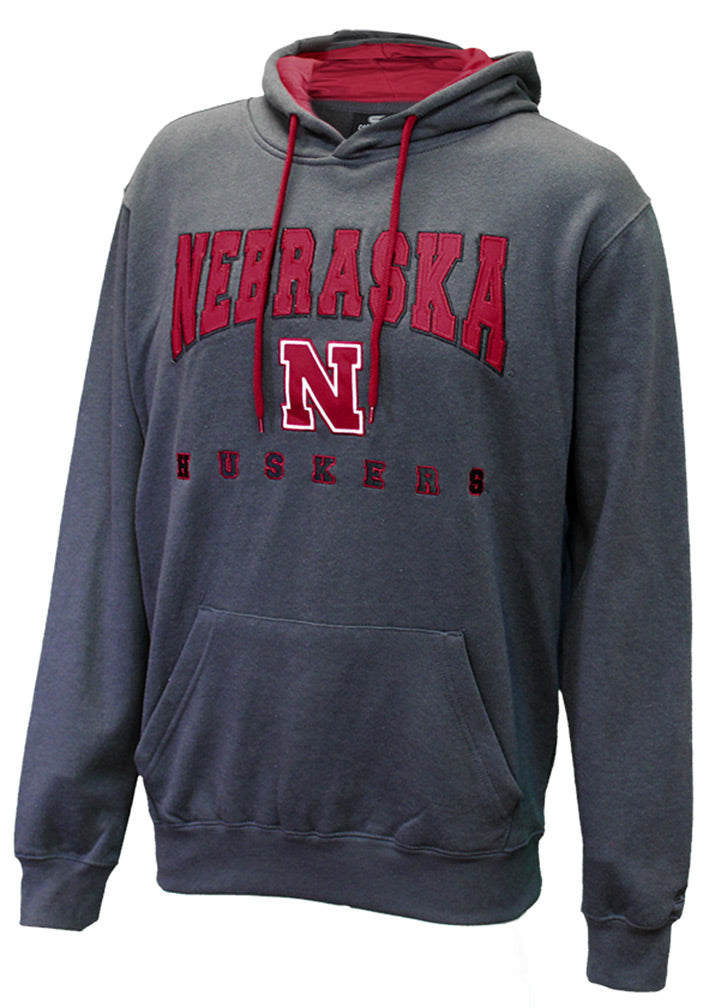 Nebraska Playbook Hoodie - Charcoal