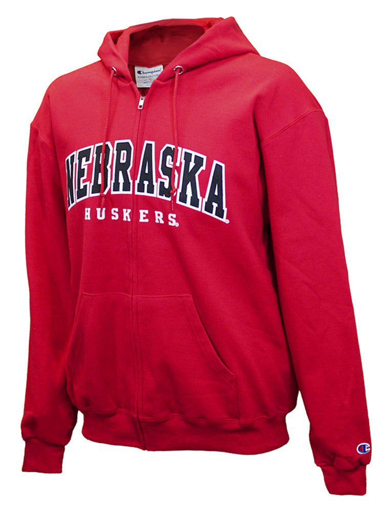 Nebraska Champion Powerblend Full Zip Hoodie