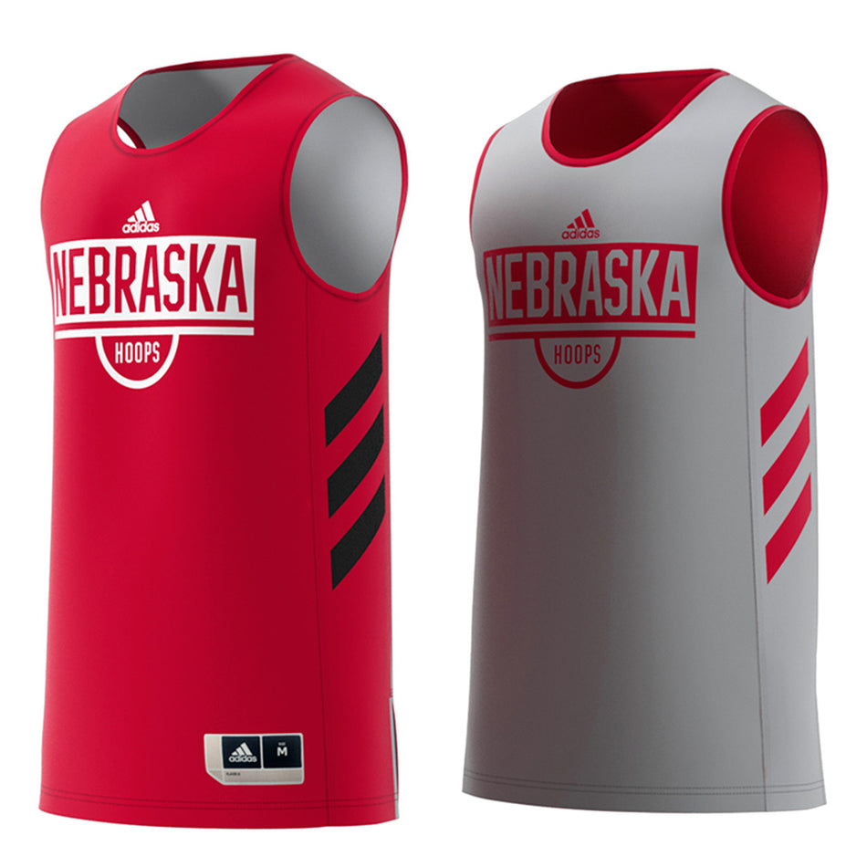 Adidas 2018 Nebraska Basketball Reversible Practice Jersey