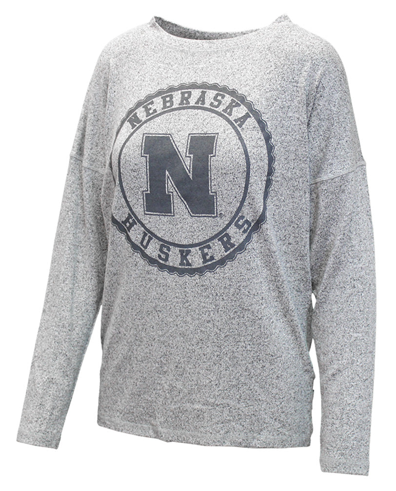 Nebraska Womens Brushed Crew Neck