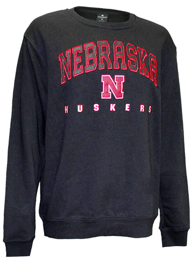 Nebraska Huskers Hero Crewneck - Black