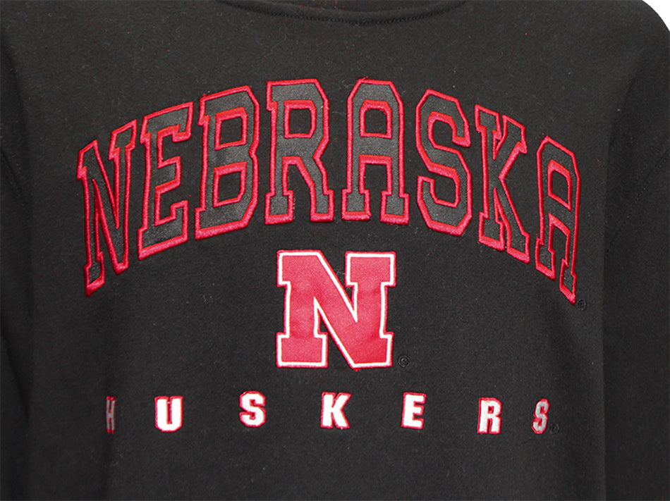 Nebraska Huskers Hero Crewneck - Black