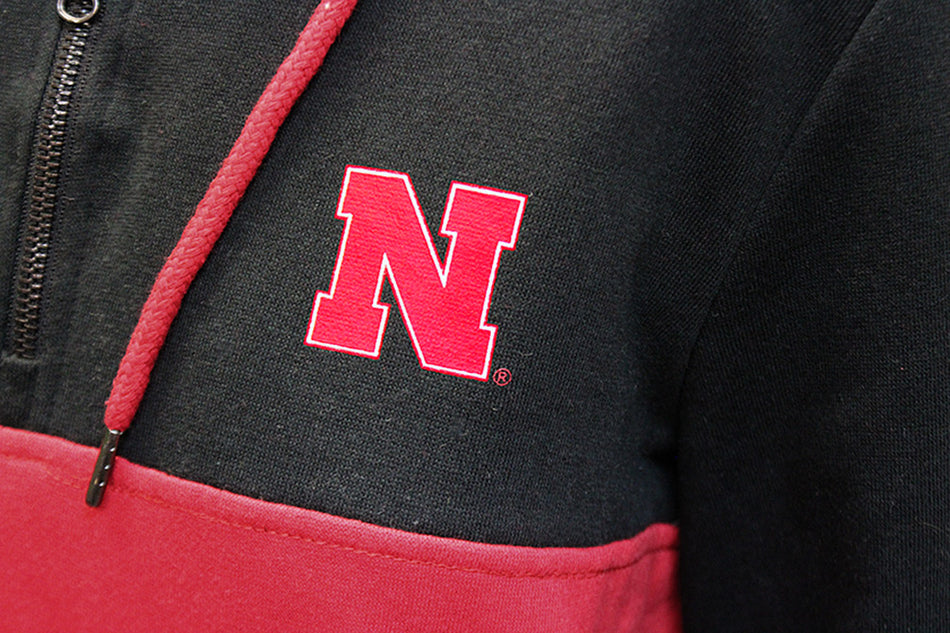 Womens N Huskers Half Zip Hoodie