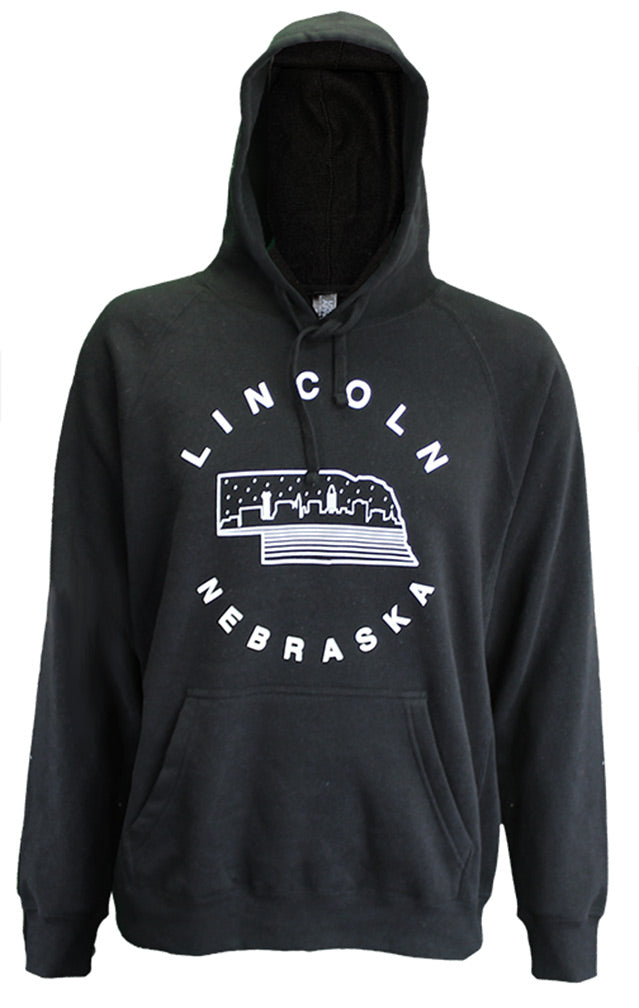 Lincoln Nebraska Skyline Hoodie