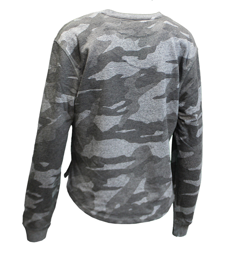 Womens  Cornhuskers Camo Crew