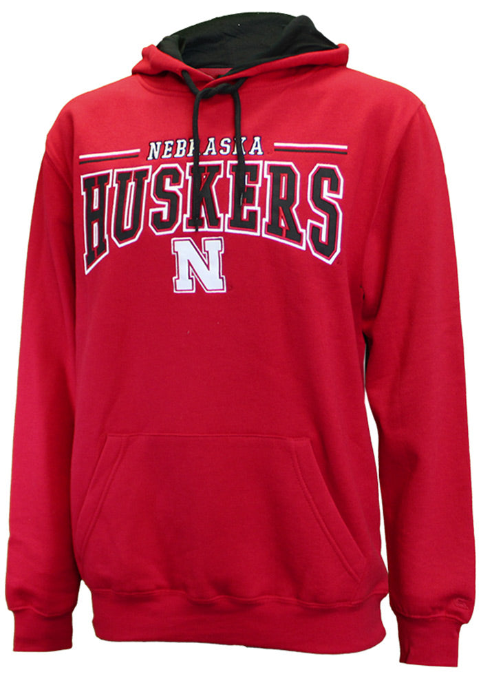 Nebraska Rally Pullover Hood - Red