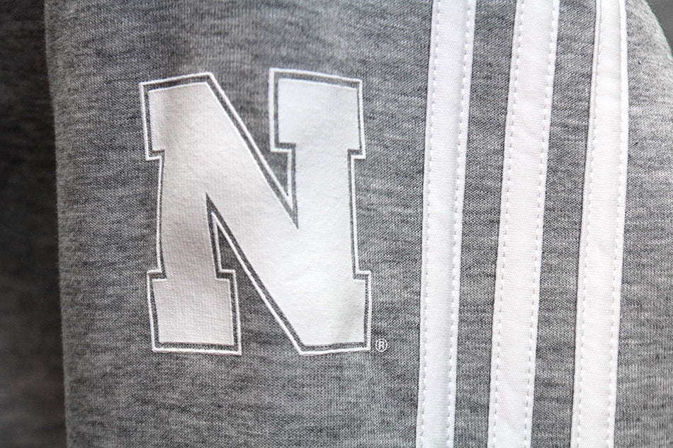 Adidas Nebraska Must Have 3-Stripe Crew