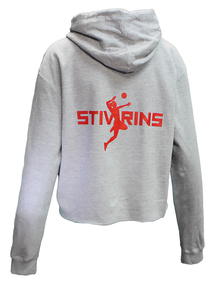 Womens Stivrins 'License To Kill' Crop Hood - Gray