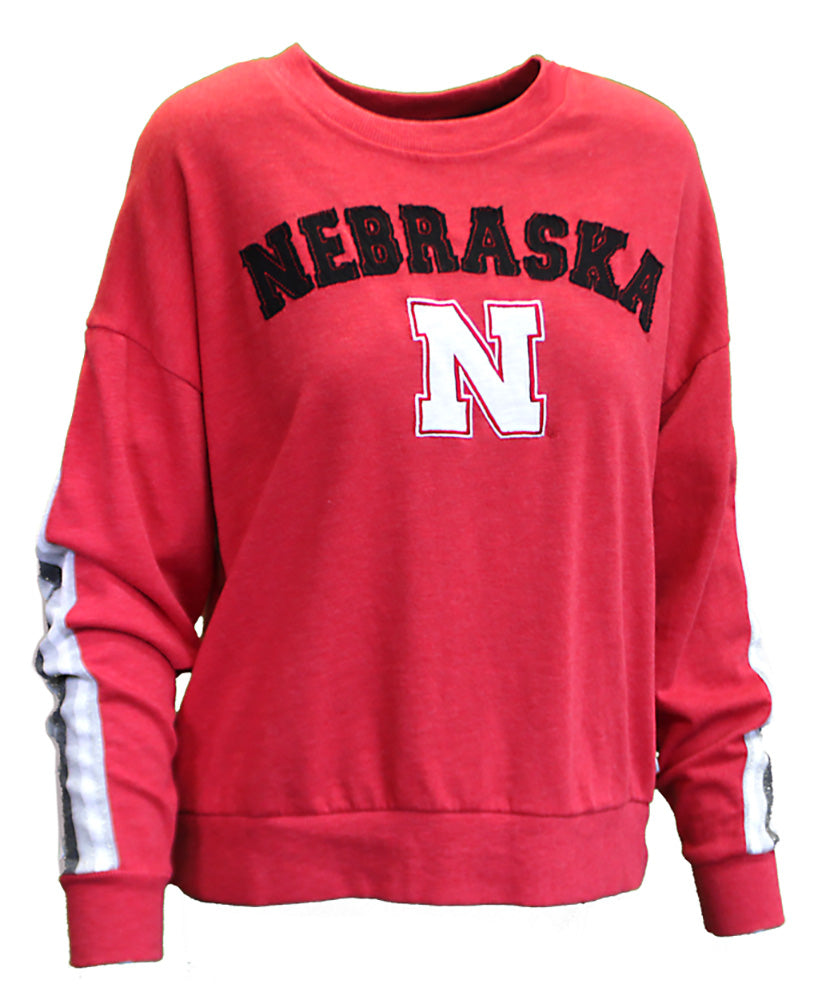 Womens Bear Sandwich Oversized Crewneck Sweat