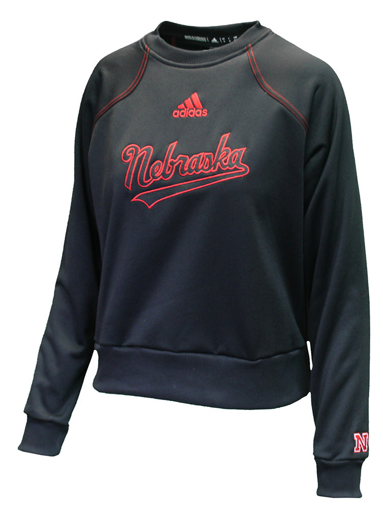 Adidas Womens Nebraska Midnight Crew