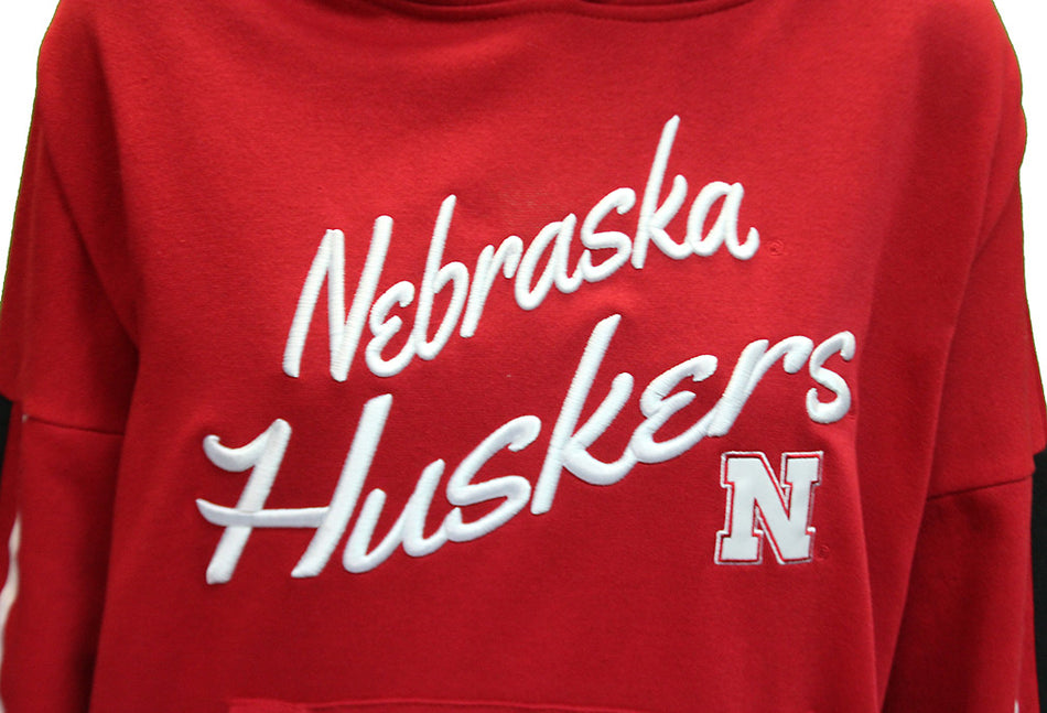 Womens Nebraska Serena Oversized Hoodie