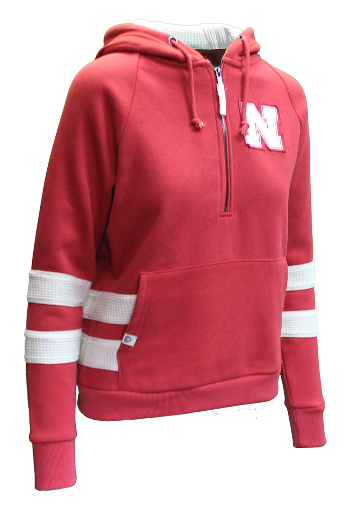 Womens Nebraska Runway Quarter Zip Hoodie