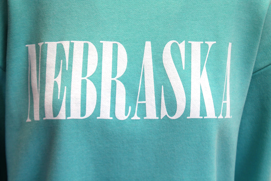 Womens Nebraska Beach Mint Showtime Poncho Top