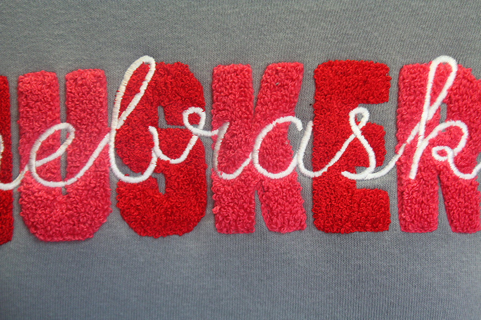 Womens Nebraska Pinehurst Oversized Crew