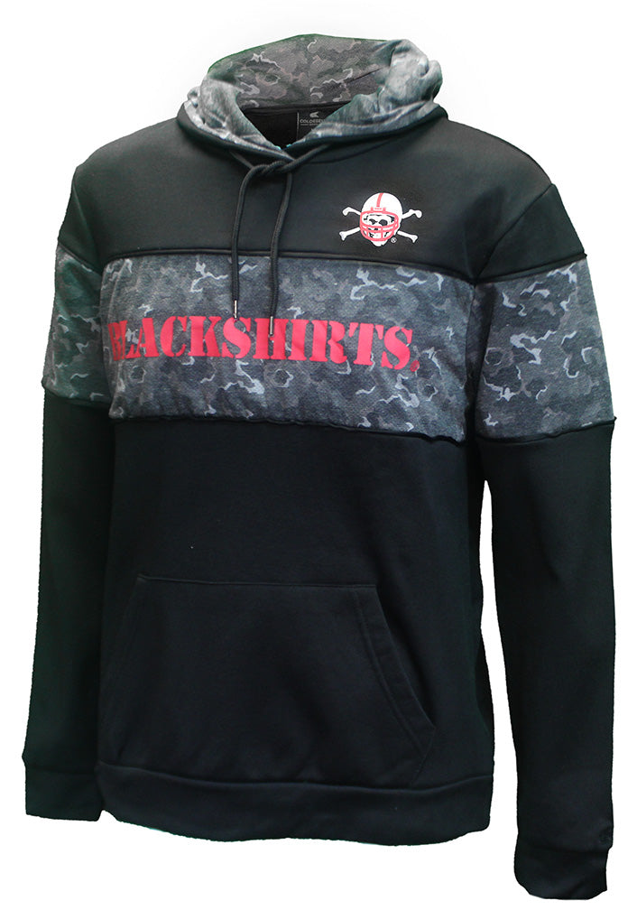 Bustin Blackshirts Camo Pullover Hood
