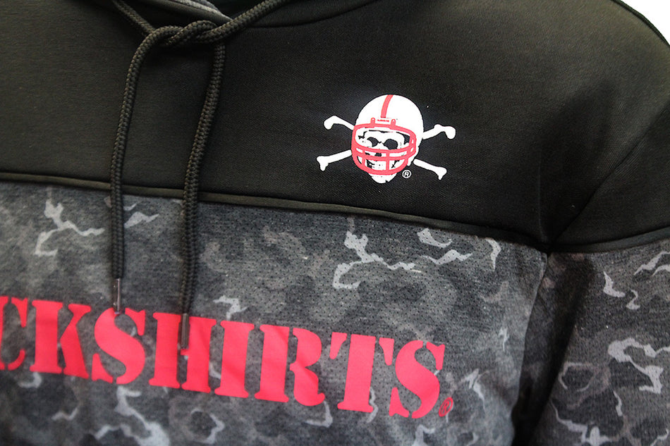 Bustin Blackshirts Camo Pullover Hood