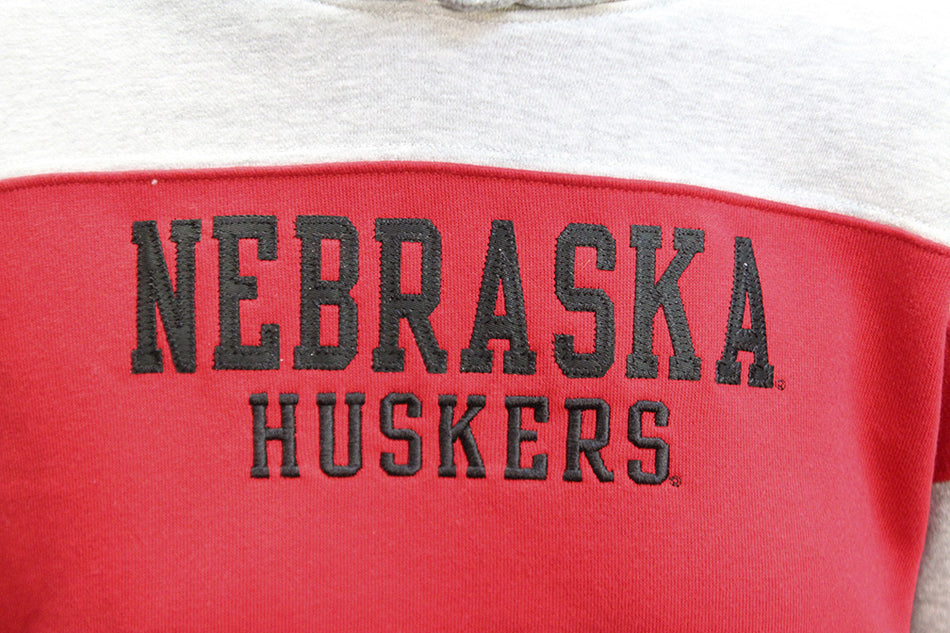 Ladies Champion Nebraska Huskers Patchwork Hoodie