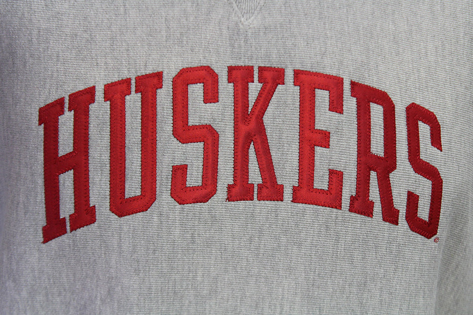 Oxford Huskers Shine Reverse Weave Crewneck