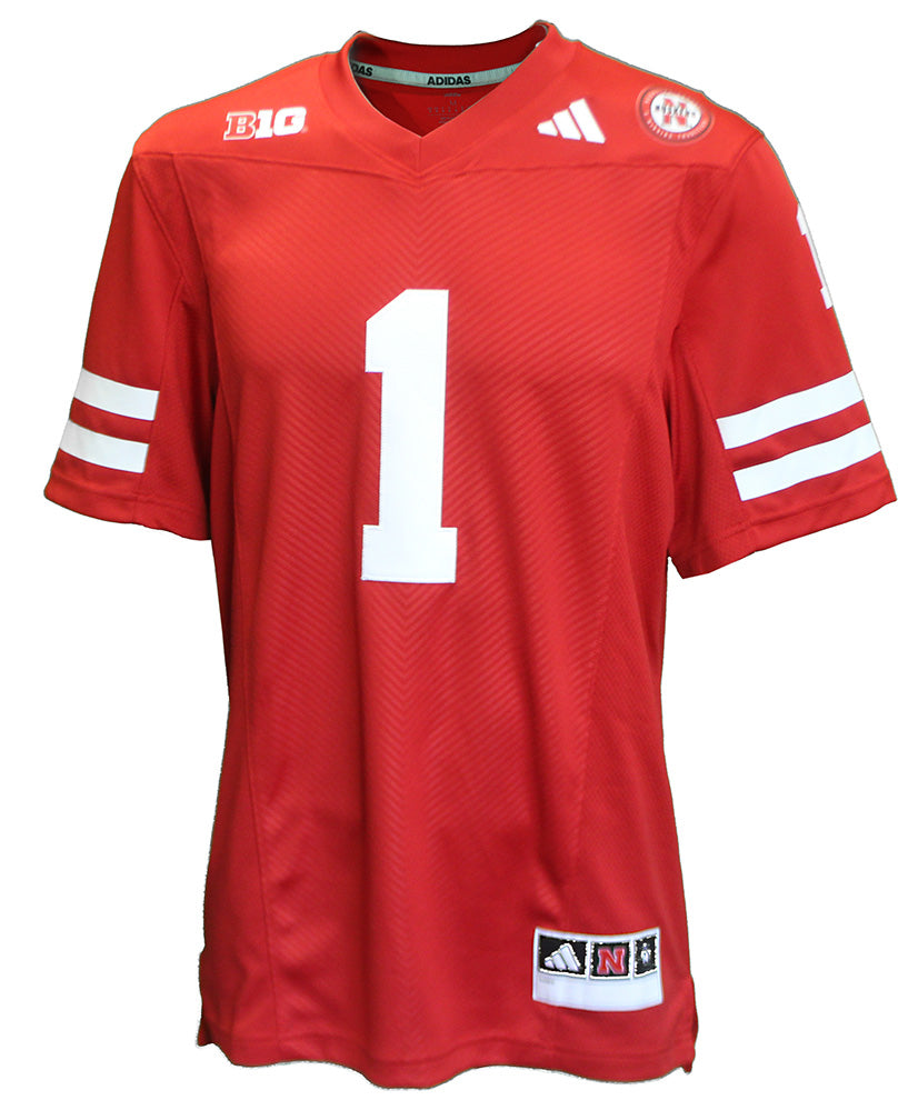 Adidas Nebraska No. 1 Home Premier Jersey