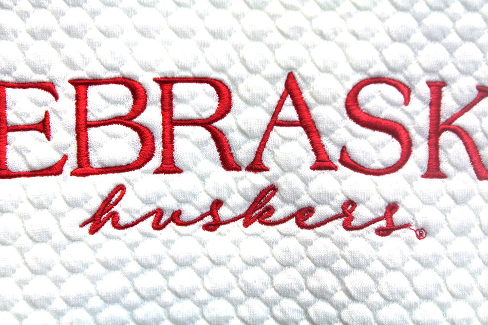 Womens Nebraska Champagne Bubble Knit LS Fleece