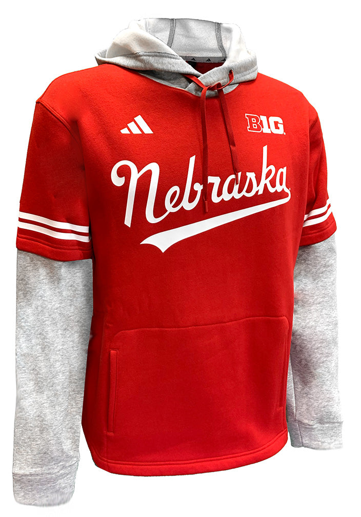 Adidas 2024 Nebraska Baseball Hooded Jersey