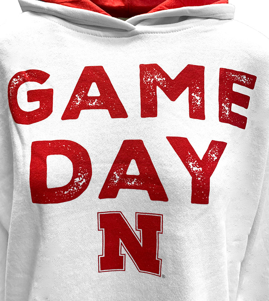 Womens Nebraska Game Day Cinched Hoodie