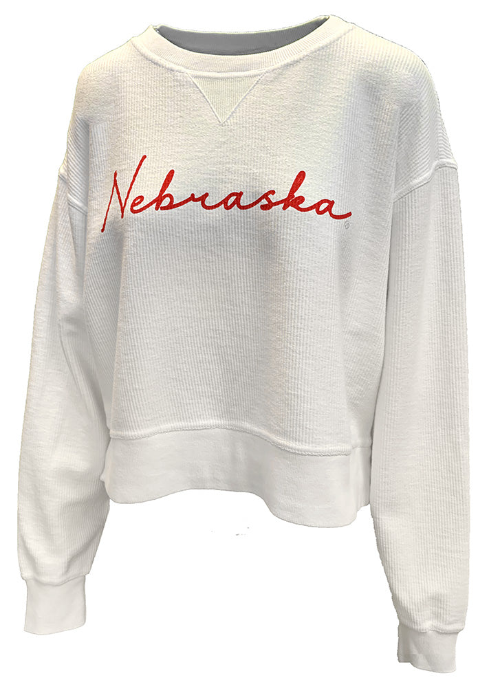 Womens Corded Nebraska Boxy Pullover