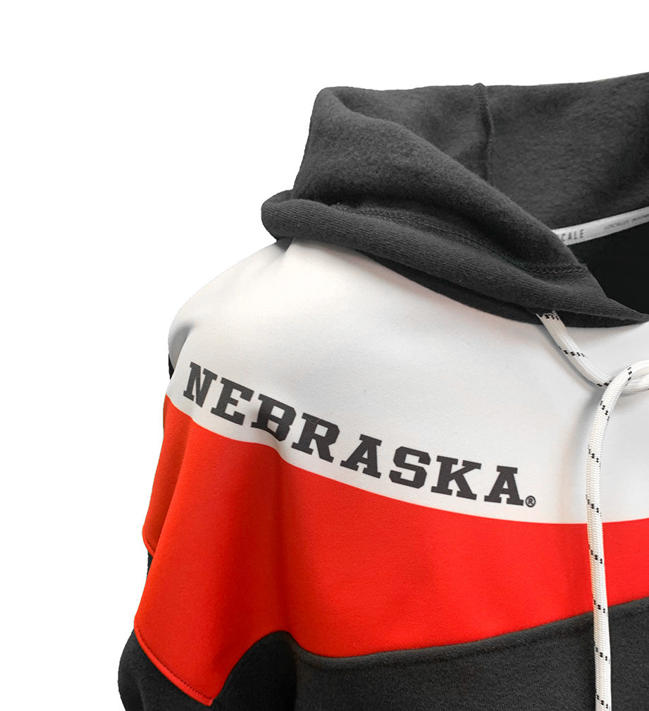 Ladies Vintage Nebraska Icon Boxy Hood