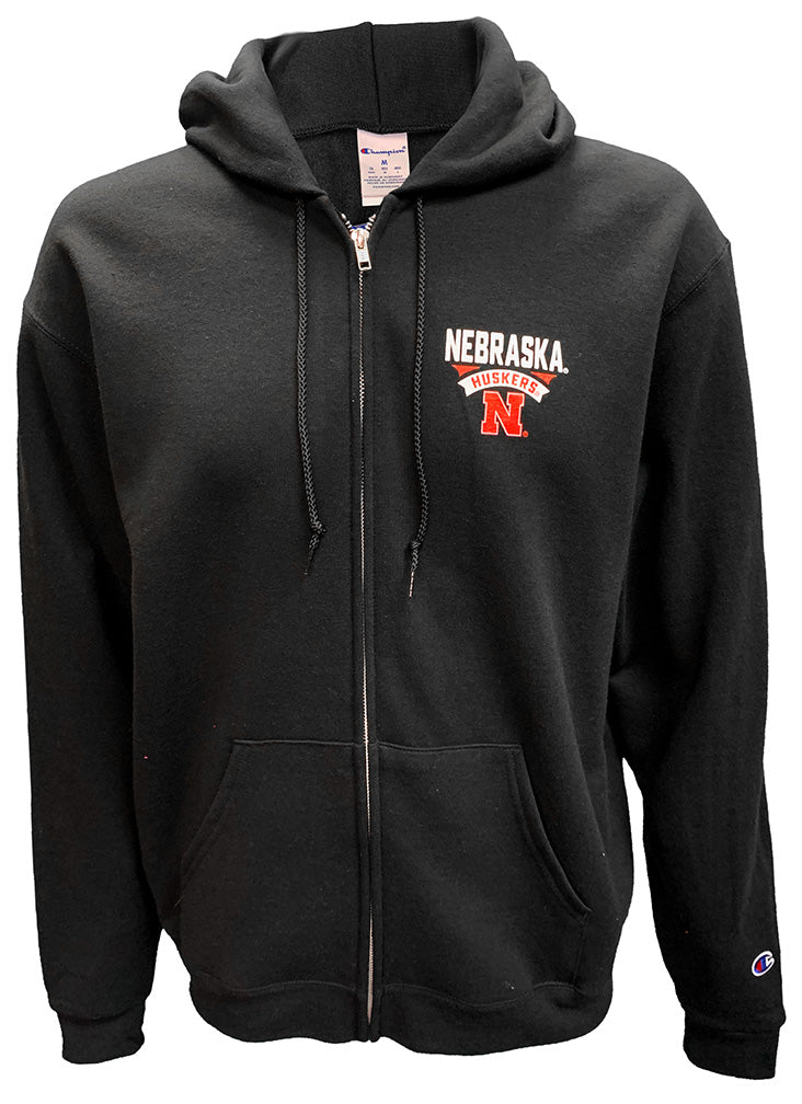 Nebraska Huskers Powerblend Full Zip Champion Hoodie