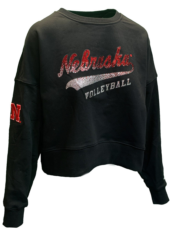 Womens Jewels Nebraska Volleyball Crewneck