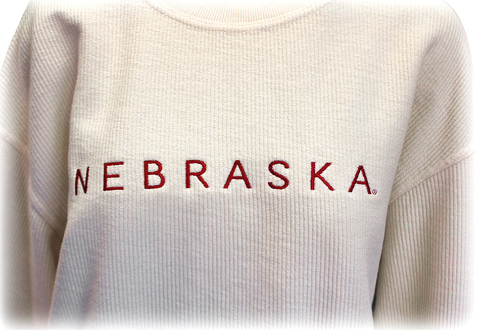 Womens Corded Nebraska Chika-D Sweatshirt