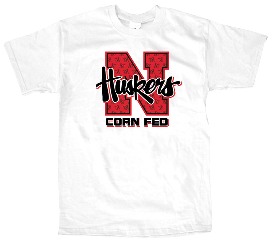 White Corn Fed Huskers Tee