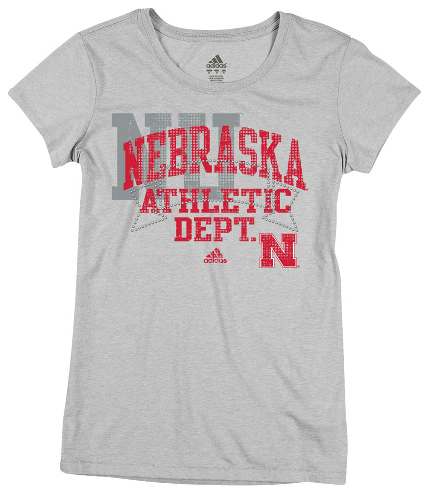 W. ADIDAS GREY NE ATHLETIC DEPT. TEE