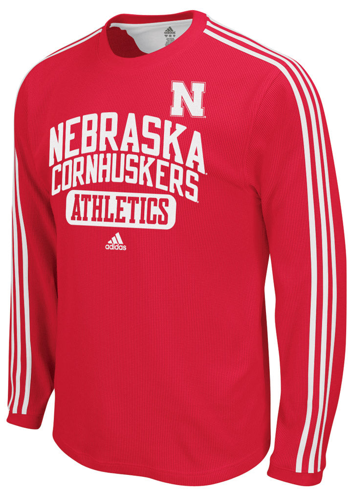 ADIDAS 3-STRIPE RED L/S THERMAL