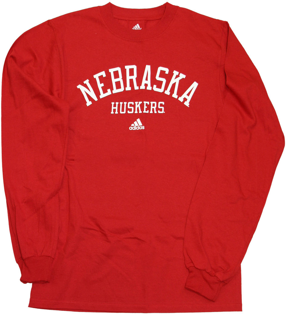 ADIDAS RED  L/S GEARED UP TEE