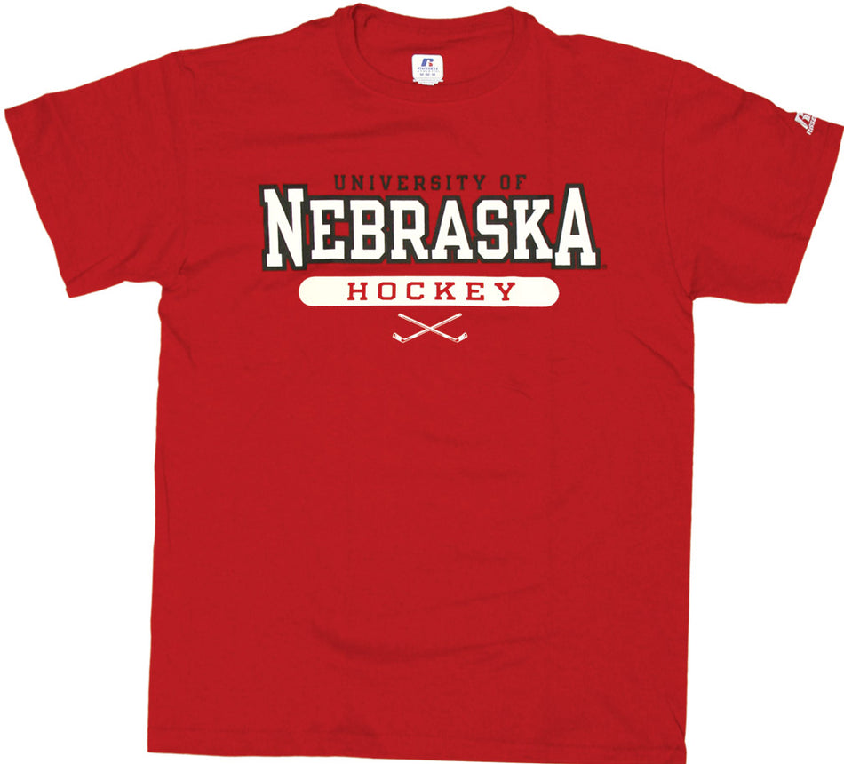 RED NE HOCKEY TEE