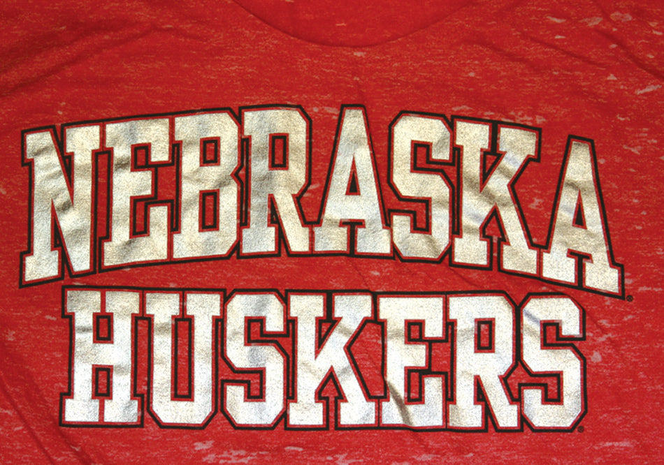 SHIMMERING CROPTOP BURNOUT RED W/ GLITTER FOIL