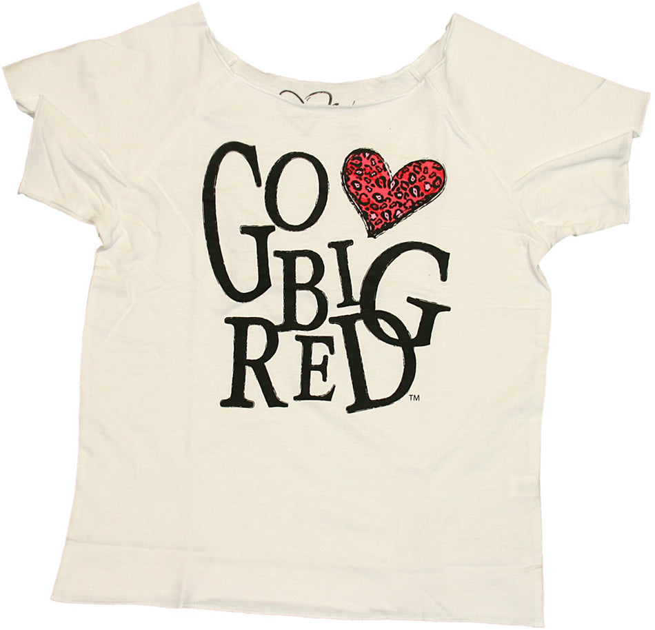 W. JRS. GO BIG RED HEART TEE