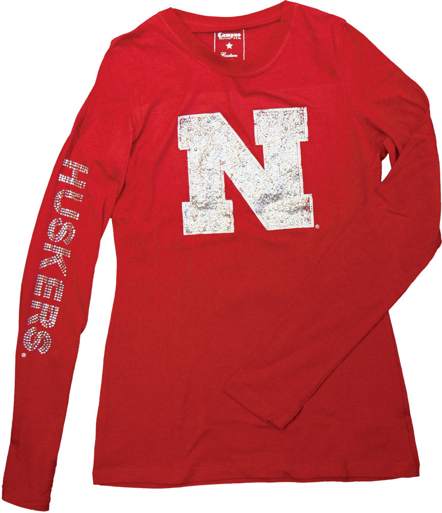 W. JRS. L/S SPARKLE IRON N