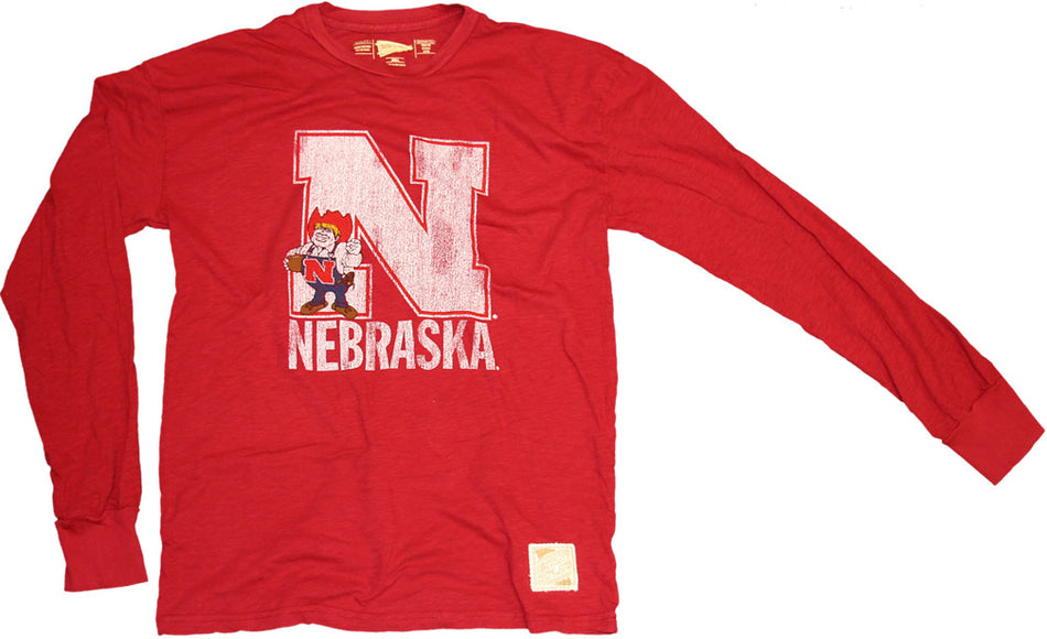 RETRO L/S RED SLUB TEE
