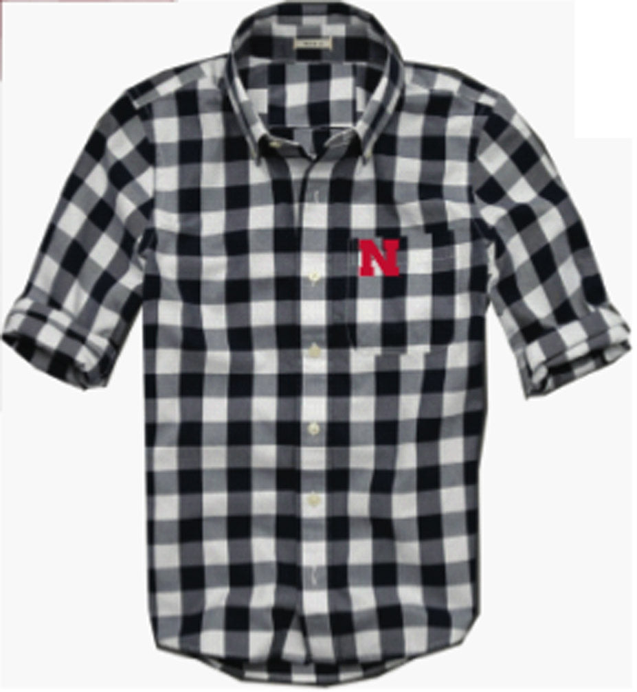 Boyfriend Plaid Shirt Black