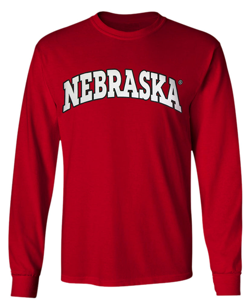 Arch Nebraska Long Sleeve Tee - Red